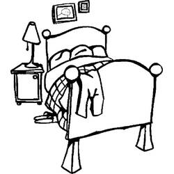 Dibujo Dormitorio (Edificios y Arquitectura) #203882 para imprimir y colorear