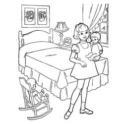 Dibujo Dormitorio (Edificios y Arquitectura) #203898 para imprimir y colorear