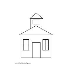 Dibujo para colorear: Escuela (Edificios y Arquitectura) #66829 - Dibujos para colorear