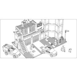 Dibujo para colorear: Estación de policía (Edificios y Arquitectura) #68912 - Dibujos para colorear