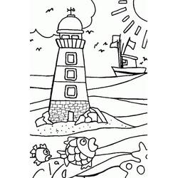 Dibujos para colorear: Faro - Dibujos para Colorear e Imprimir Gratis