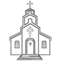 Dibujo Iglesia (Edificios y Arquitectura) #189045 para imprimir y colorear