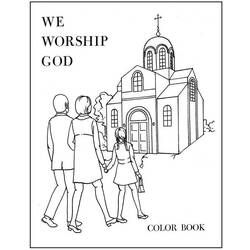 Dibujo para colorear: Iglesia (Edificios y Arquitectura) #64195 - Dibujos para colorear