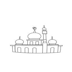 Dibujo Mezquita (Edificios y Arquitectura) #218416 para imprimir y colorear