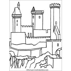 Dibujo para colorear: Palacio (Edificios y Arquitectura) #62525 - Dibujos para colorear