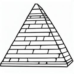 Dibujos para colorear: Pirámide - Dibujos para Colorear e Imprimir Gratis
