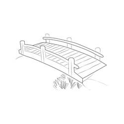 Dibujo Puente (Edificios y Arquitectura) #204334 para imprimir y colorear