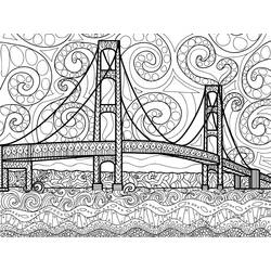 Dibujo Puente (Edificios y Arquitectura) #204348 para imprimir y colorear