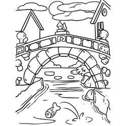 Dibujo Puente (Edificios y Arquitectura) #204350 para imprimir y colorear