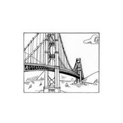Dibujo para colorear: Puente (Edificios y Arquitectura) #62841 - Dibujos para colorear