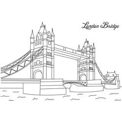 Dibujo para colorear: Puente (Edificios y Arquitectura) #62843 - Dibujos para colorear