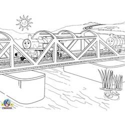 Dibujo para colorear: Puente (Edificios y Arquitectura) #62854 - Dibujos para colorear