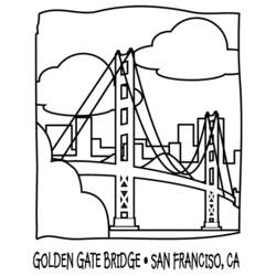 Dibujo para colorear: Puente (Edificios y Arquitectura) #62887 - Dibujos para colorear