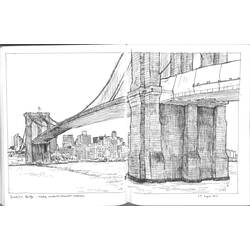 Dibujo para colorear: Puente (Edificios y Arquitectura) #62901 - Dibujos para colorear