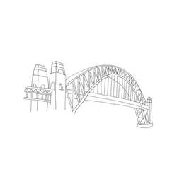 Dibujo para colorear: Puente (Edificios y Arquitectura) #62978 - Dibujos para colorear