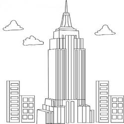 Dibujo para colorear: Rascacielos (Edificios y Arquitectura) #65786 - Dibujos para colorear