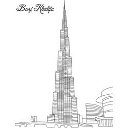 Dibujo para colorear: Rascacielos (Edificios y Arquitectura) #65790 - Dibujos para colorear