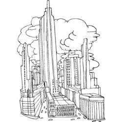 Dibujo para colorear: Rascacielos (Edificios y Arquitectura) #65797 - Dibujos para colorear