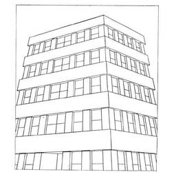 Dibujo para colorear: Rascacielos (Edificios y Arquitectura) #65817 - Dibujos para colorear