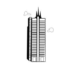Dibujo para colorear: Rascacielos (Edificios y Arquitectura) #65836 - Dibujos para colorear