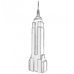 Dibujo para colorear: Rascacielos (Edificios y Arquitectura) #65888 - Dibujos para colorear