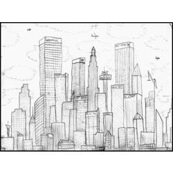 Dibujo para colorear: Rascacielos (Edificios y Arquitectura) #65959 - Dibujos para colorear