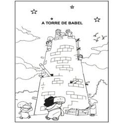 Dibujos para colorear: Torre de Babel - Dibujos para Colorear e Imprimir Gratis