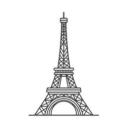 Dibujo Torre Eiffel (Edificios y Arquitectura) #219103 para imprimir y colorear