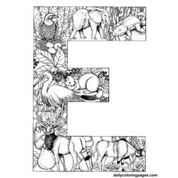 Dibujo para colorear: Alfabeto (Educativo) #124919 - Dibujos para Colorear e Imprimir Gratis