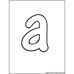 Dibujo para colorear: Alfabeto (Educativo) #125018 - Dibujos para colorear
