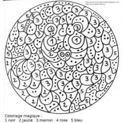 Dibujo para colorear: Colorear por números (Educativo) #125581 - Dibujos para colorear