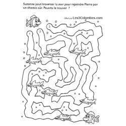 Dibujo para colorear: Laberintos (Educativo) #126611 - Dibujos para Colorear e Imprimir Gratis