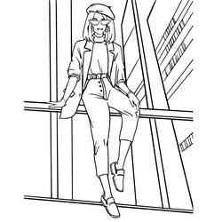 Dibujos para colorear: Adolescente - Dibujos para Colorear e Imprimir Gratis