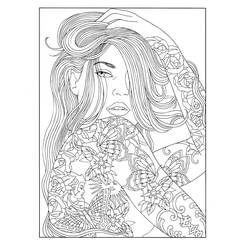 Dibujo para colorear: Adolescente (Familia y Amigos) #194485 - Dibujos para Colorear e Imprimir Gratis