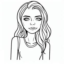 Dibujo para colorear: Adolescente (Familia y Amigos) #194487 - Dibujos para Colorear e Imprimir Gratis