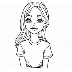 Dibujo para colorear: Adolescente (Familia y Amigos) #194492 - Dibujos para Colorear e Imprimir Gratis