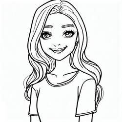 Dibujo para colorear: Adolescente (Familia y Amigos) #194493 - Dibujos para Colorear e Imprimir Gratis