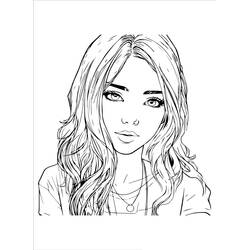 Dibujo para colorear: Adolescente (Familia y Amigos) #194513 - Dibujos para Colorear e Imprimir Gratis