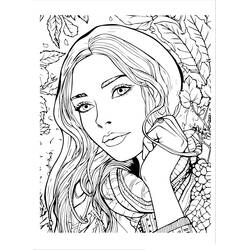 Dibujo para colorear: Adolescente (Familia y Amigos) #194515 - Dibujos para Colorear e Imprimir Gratis