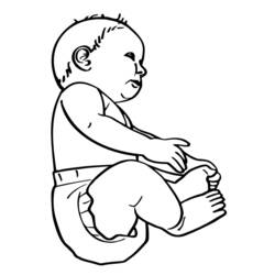 Dibujo para colorear: Bebé (Familia y Amigos) #86590 - Dibujos para Colorear e Imprimir Gratis