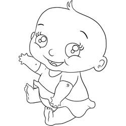 Dibujo para colorear: Bebé (Familia y Amigos) #86593 - Dibujos para Colorear e Imprimir Gratis