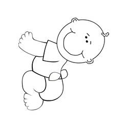 Dibujo para colorear: Bebé (Familia y Amigos) #86594 - Dibujos para Colorear e Imprimir Gratis