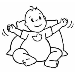 Dibujo para colorear: Bebé (Familia y Amigos) #86637 - Dibujos para Colorear e Imprimir Gratis