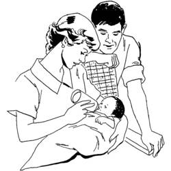 Dibujo para colorear: Bebé (Familia y Amigos) #86714 - Dibujos para Colorear e Imprimir Gratis