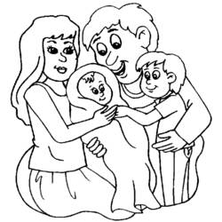 Dibujo para colorear: Bebé (Familia y Amigos) #86720 - Dibujos para Colorear e Imprimir Gratis