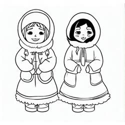 Dibujos para colorear: Esquimal - Dibujos para Colorear e Imprimir Gratis