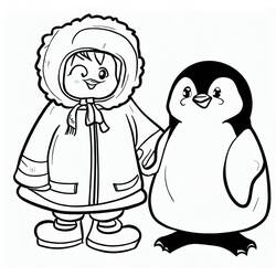 Dibujo para colorear: Esquimal (Familia y Amigos) #191301 - Dibujos para Colorear e Imprimir Gratis