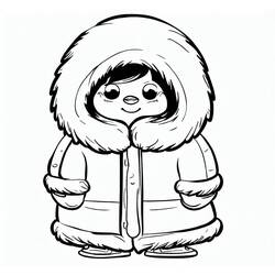 Dibujo para colorear: Esquimal (Familia y Amigos) #191307 - Dibujos para Colorear e Imprimir Gratis