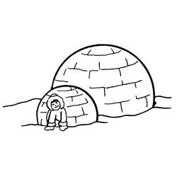 Dibujo para colorear: Esquimal (Familia y Amigos) #191315 - Dibujos para Colorear e Imprimir Gratis