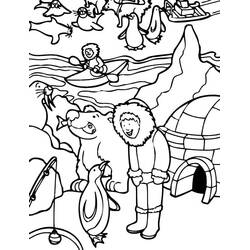 Dibujo para colorear: Esquimal (Familia y Amigos) #191333 - Dibujos para Colorear e Imprimir Gratis